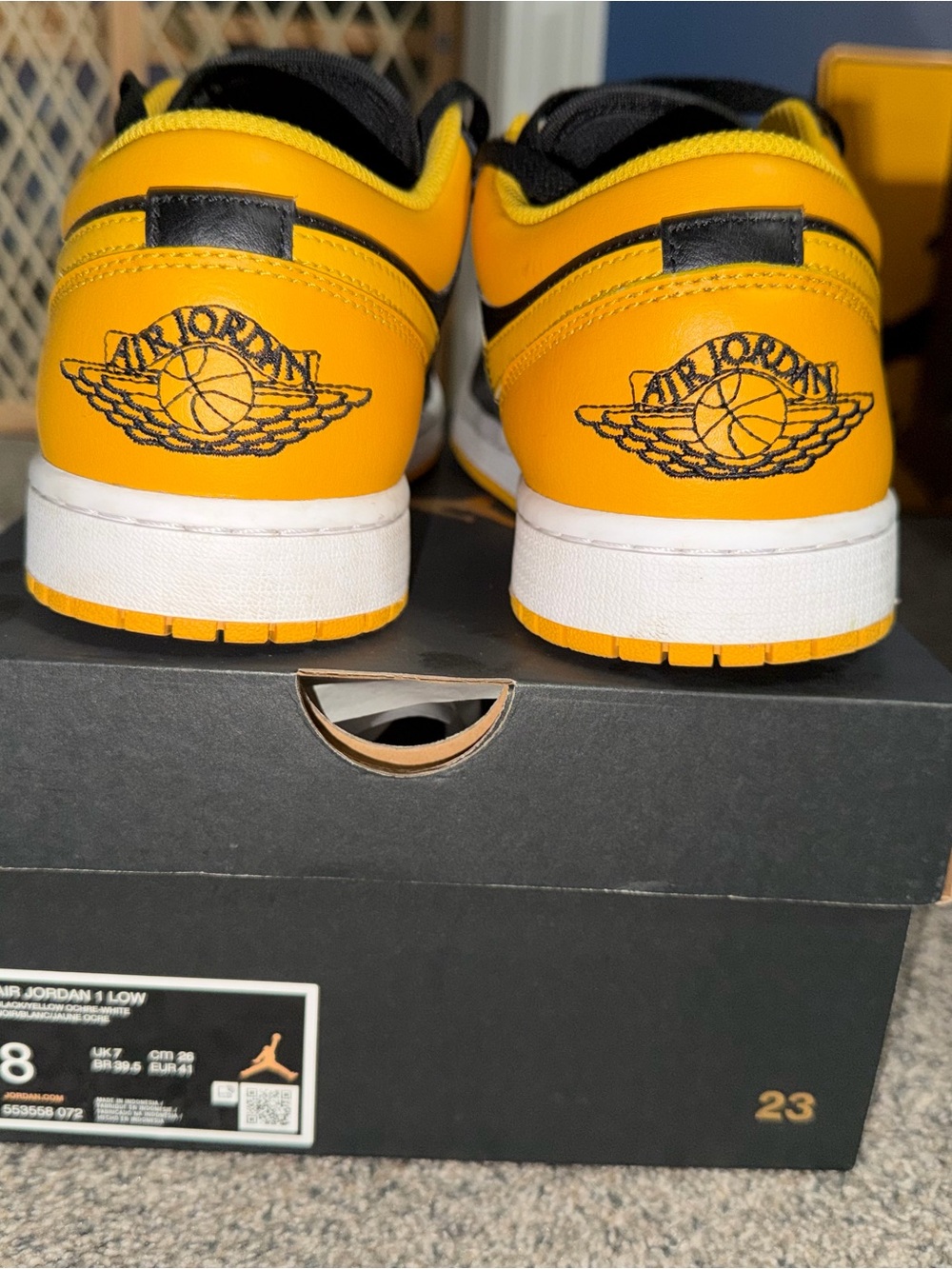 Nike Air Jordan 1 Low - Yellow Black White